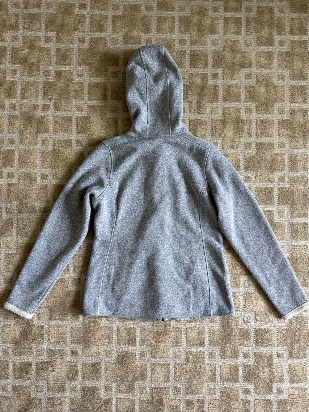 The North Face Sherpa Lined Hooded Fleece Jacket Outdoor Heather Gray Medium - Picture 4 of 17